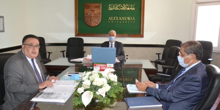 مجلس جامعة الاسكندرية يقر تطبيق نظام التعليم الهجين وتغيير نظم الامتحانات