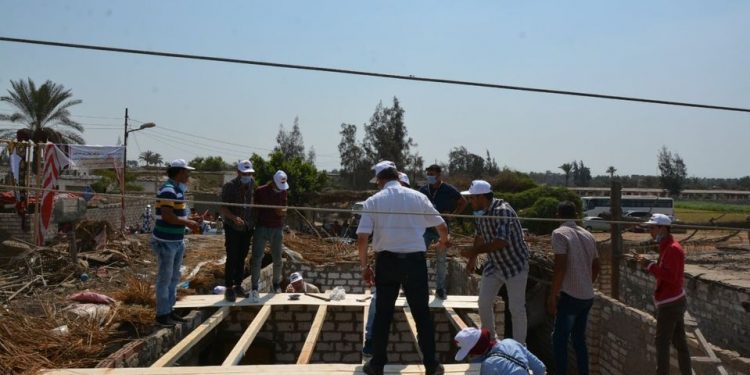 جامعة الزقازيق : إعادة إعمار ورفع كفاءة 110 منزلاً من متضرري السيول