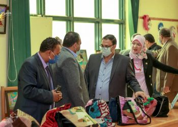 جامعة بنها تفتتح معرض توظيف المنتجات النسيجية الابتكارية بتربية نوعية