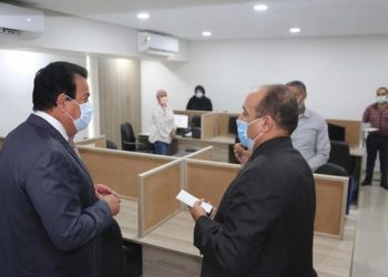 عبد الغفار يتفقد مبنى الوافدين والتعليم الخاص