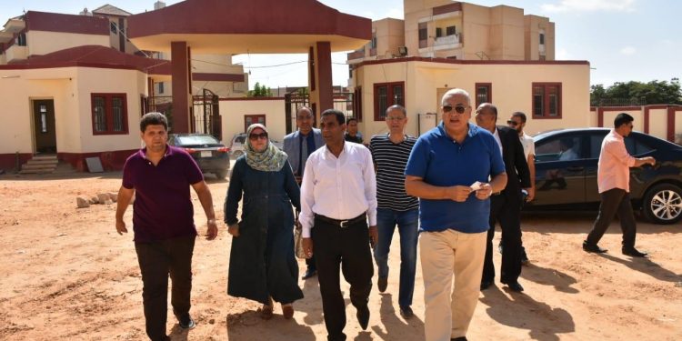 جولة تفقدية لرئيس جامعة السادات