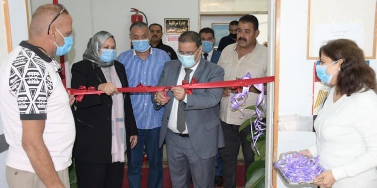 إفتتاح مكتب خدمة أسر الشهداء بجامعة القناة