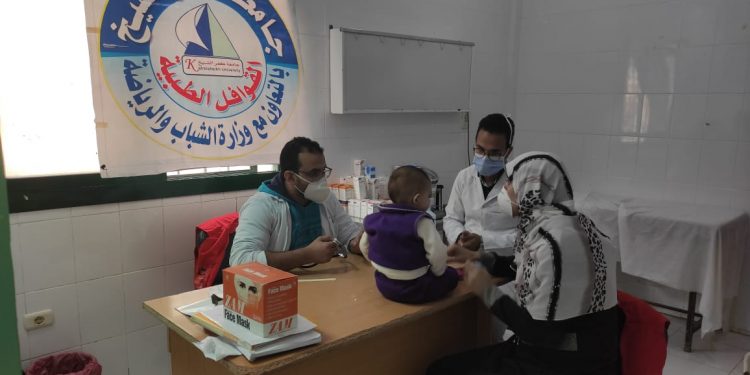 جامعة كفرالشيخ تطلق قافلة طبية متكاملة لقرية برج مغيزل