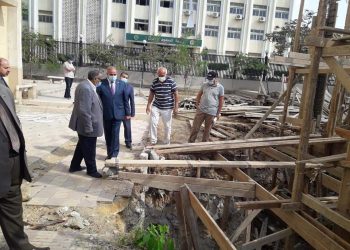 رئيس جامعة الأزهر يتفقد إنشاءات المسجد الجديد بحرم الجامعة في مدينة نصر