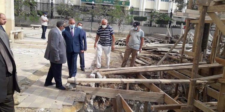 رئيس جامعة الأزهر يتفقد إنشاءات المسجد الجديد بحرم الجامعة في مدينة نصر