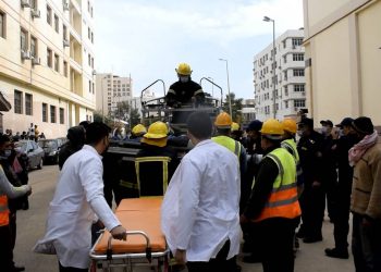 محاكاة للحريق والاخلاء الآمن بهندسة المنصورة