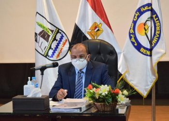 جامعة بنى سويف تناقش استعدادات امتحانات التيرم الأول