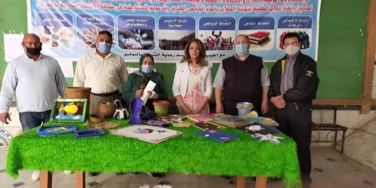 التربية الرياضية بنات الأولى في مهرجان الأسر الطلابية بكليات جامعة حلوان