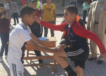 بدء فعاليات المشروع القومي لرفع كفاءة اللياقة البدنية لطلاب مدارس دمياط "صور"