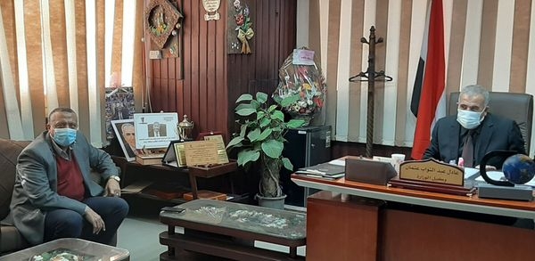 وكيل تعليم دمياط يستقبل منسق عام حملة "فيروس سي"