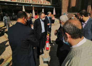 نجاح تجربة الإخلاء بـ"آداب عين شمس" | صور