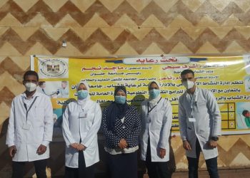 جامعة حلوان تنظم قوافل طبية واجتماعية للمناطق العشوائية الأكثر احتياجًا في حلوان 