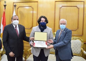 بروتوكول تعاون يين جامعة بني سويف و القومية للاستشعار عن بعد