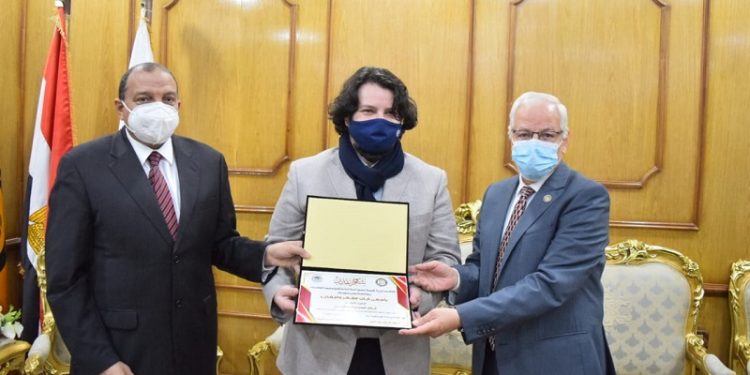 بروتوكول تعاون يين جامعة بني سويف و القومية للاستشعار عن بعد