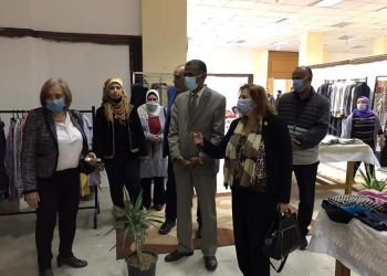 جامعة حلوان تفتتح السوق الخيري الثالث بالتعاون مع روتاري