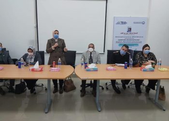 إطلاق حملة مناهضة العنف ضد المرأة بجامعة بنى سويف