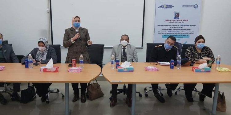 إطلاق حملة مناهضة العنف ضد المرأة بجامعة بنى سويف