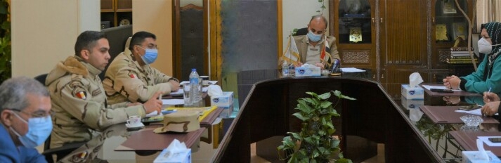 بروتوكول تعاون بين جامعة الزقازيق والشعبة الهندسية بقيادة الجيش الثاني الميداني