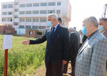 رئيس جامعة المنوفية يتفقد الوحدات الانتاجية والتجديدات بمزرعة الراهب