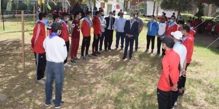 رئيس جامعة سوهاج يشهد فعاليات المعسكر الدراسي الكشفي للتربية الرياضية