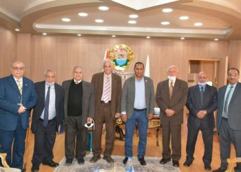 رئيس جامعة أسوان يستقبل لجنة علمية لفحص الإنتاج العلمي