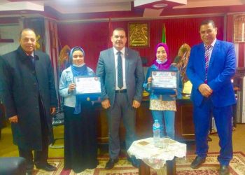 تعليم المنوفية يكرم الطالبات الفائزات على مستوى الجمهورية في مسابقة "اللغة العربية الفصحى"