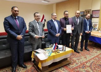 تكريم أعضاء البعثة التعليمية في روسيا الاتحادية بالمكتب الثقافي المصري بموسكو