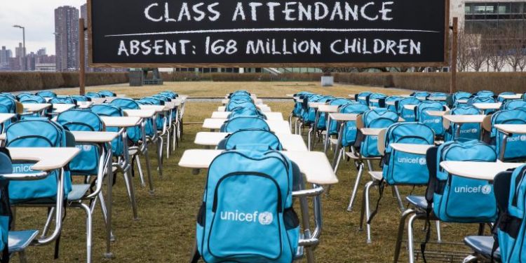 اليونسيف: تم إغلاق المدارس لأكثر من 168 مليون طفل حول العالم لمدة عام