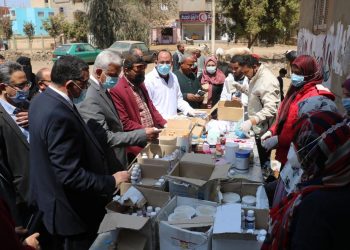 جامعة المنوفية تنظم قافلة متكاملة إلى قرية العراقية ضمن مبادرة حياة كريمة