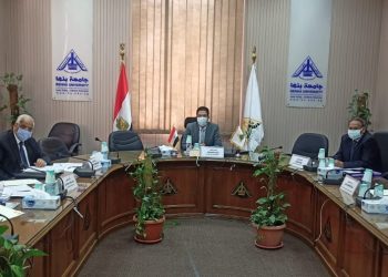 رئيس جامعة بنها يترأس لجنة اختيار عميد كلية الحاسبات والذكاء الاصطناعى