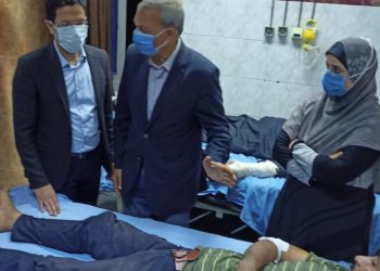 "الهجان" و"الجيزاوى" يطمئنان على الحالة الصحية لمصابي حادث قطار طوخ