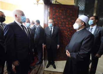 الإمام الأكبر يستقبل الرئيس التونسي في رحاب مشيخة الأزهر