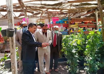 نائب رئيس جامعة الأزهر يتفقد التطورات بمشتل مركز المنتجات الزراعية وبحوثها