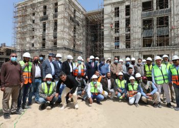 وزير التعليم العالي يتفقد منشآت جامعة المنصورة الجديدة