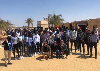 رابطة شباب الصفوة الأفارقة بمكتبة الإسكندرية في محمية وادي الريان