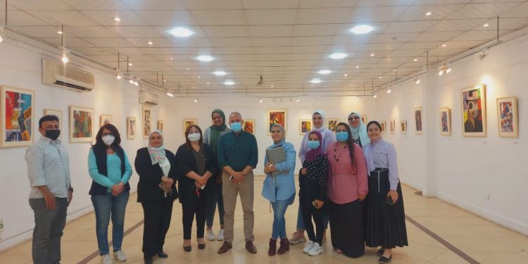 تربية فنية جامعة حلوان تنظم معرض صياغات طباعية