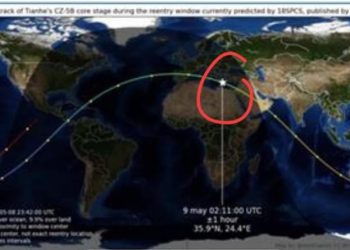 القومي للبحوث الفلكية : من المستبعد سقوط أجزاء من الصاروخ علي الأراضي المصرية