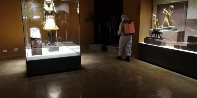 الانتهاء من أعمال التعقيم الدورية لمتحف شرم الشيخ