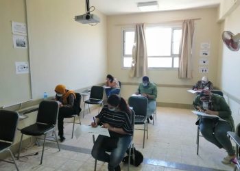 انتهاء امتحانات كلية تربية رياضية بجامعة مطروح