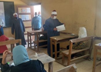 رئيس أزهر المنوفية يتفقد سير أعمال امتحانات الشهادة الثانوية الأزهرية