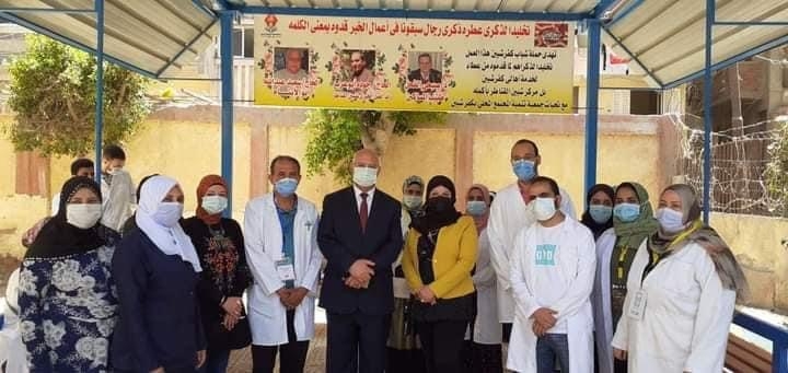 جامعة بنها تطلق حملة طرق الأبواب بشبين القناطر