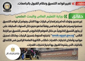 مجلس الوزراء يكشف حقيقية تغيير نظام القبول بالجامعات ‏