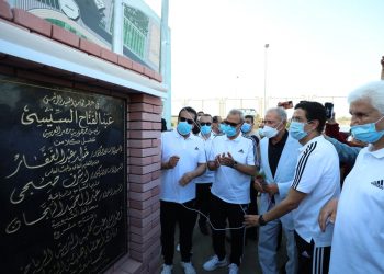 وزير التعليم العالي ومحافظ القليوبية يفتتحان مشروع تطوير ملاعب ونادي أعضاء هيئة التدريس جامعة بنها
