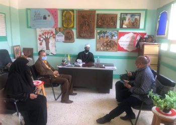 " هاشم " ووفد قطاع المعاهد يتفقدون مقار لجان الشهادة الثانوية بالعامرية وبرج العرب