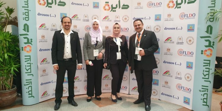 دارسة بجامعة حلوان تفوز بالمركز الأول في مجال تدوير مخلفات المصانع بـ «الابتكار الأخضر»