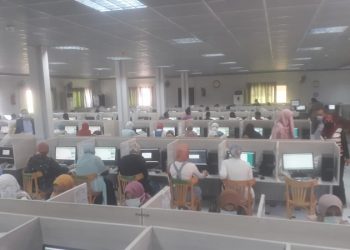بدء الاختبارات الإلكترونية بكلية الطب جامعة بني سويف