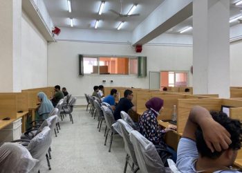 انطلاق اختبارات القبول بالجامعات الأهلية بمركز الاختبارات بجامعة بنها