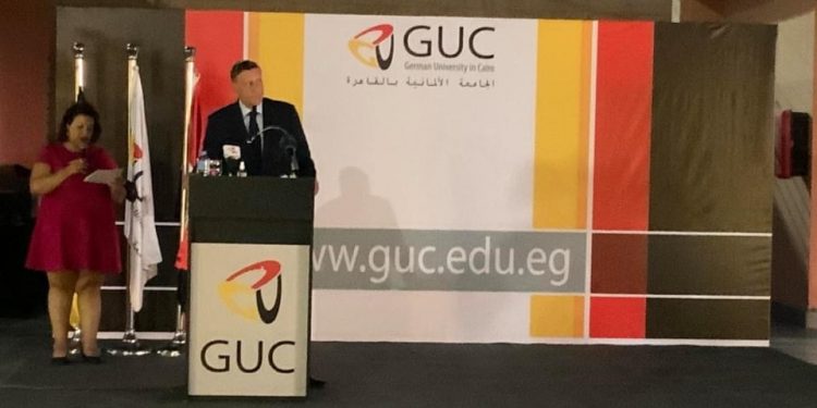 خلال احتفالية وداع السفير الالماني.. منصور: الجامعة الألمانية  اكبر تجمع علمي ثقافي خارج الحدود.. عبد العاطي: مصر شريك اساسي للقارة الاوروبية