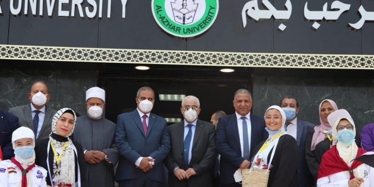 رئيس جامعة الأزهر يستقبل وزير التربية والتعليم