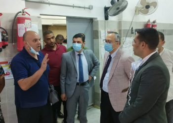 عميد كلية طب الأزهر يتابع أعمال التطوير  بمستشفى الحسين الجامعي